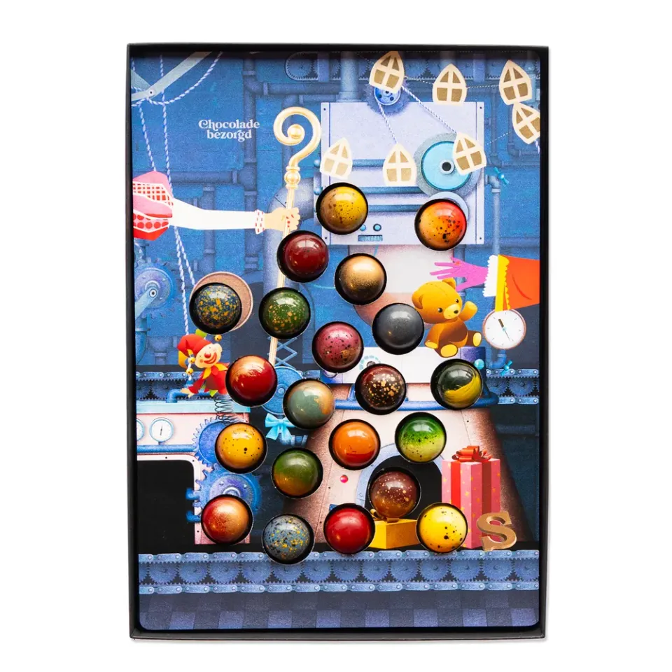 Chocoladebezorgd Sints Chocoladefabriek bonbons 21 stuks
