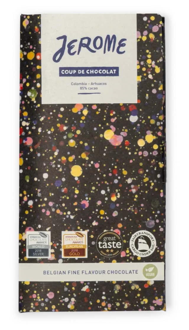 Coup de Chocolat Jerome 85% Chocoladereep Colombia