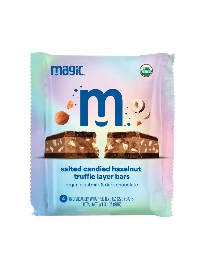 Magic Chocolate Salted Hazelnut truffellaagjesreep 8x22g puur