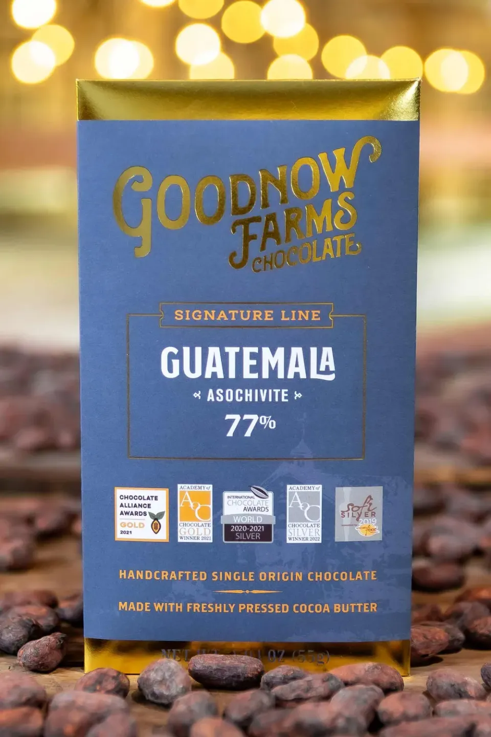 Goodnow Farms Chocolate Asochivite pure reep Guatemala fruitig