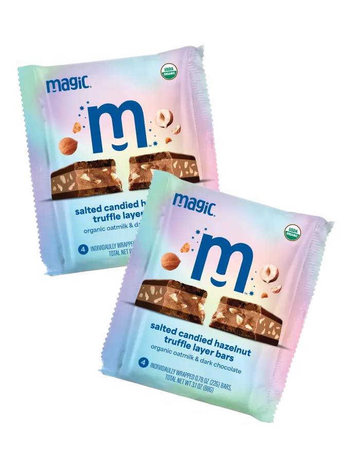Magic Chocolate Salted Hazelnut truffellaagjesreep 8x22g puur