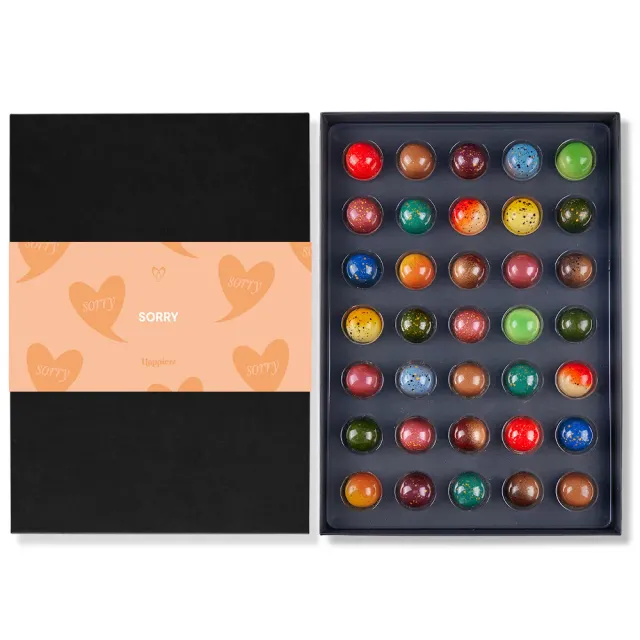 Chocoladebezorgd Sorry bonbons 35 stuks doos alcoholvrij mix