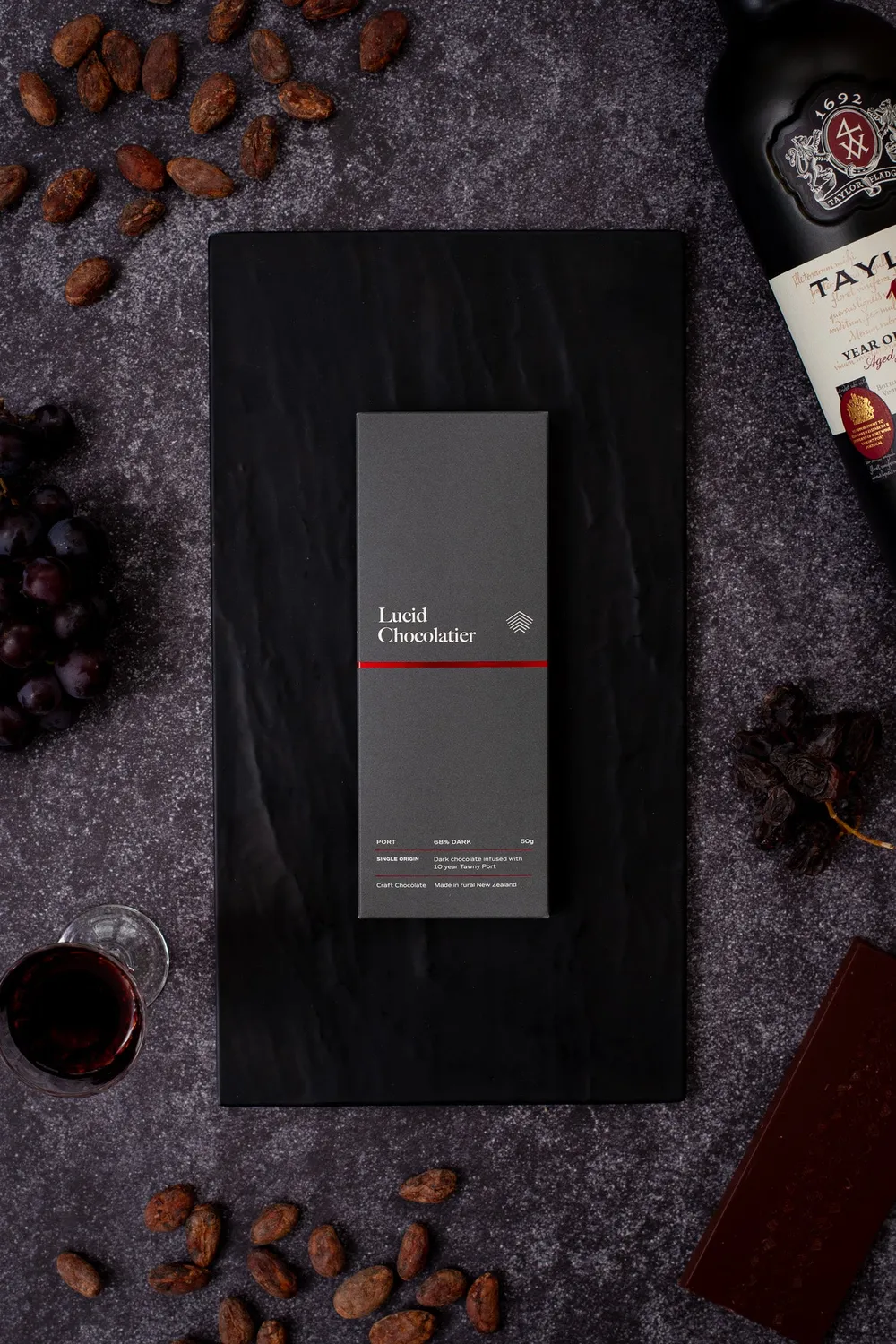 Lucid Chocolatier Infusion Port chocoladereep tawny karamel