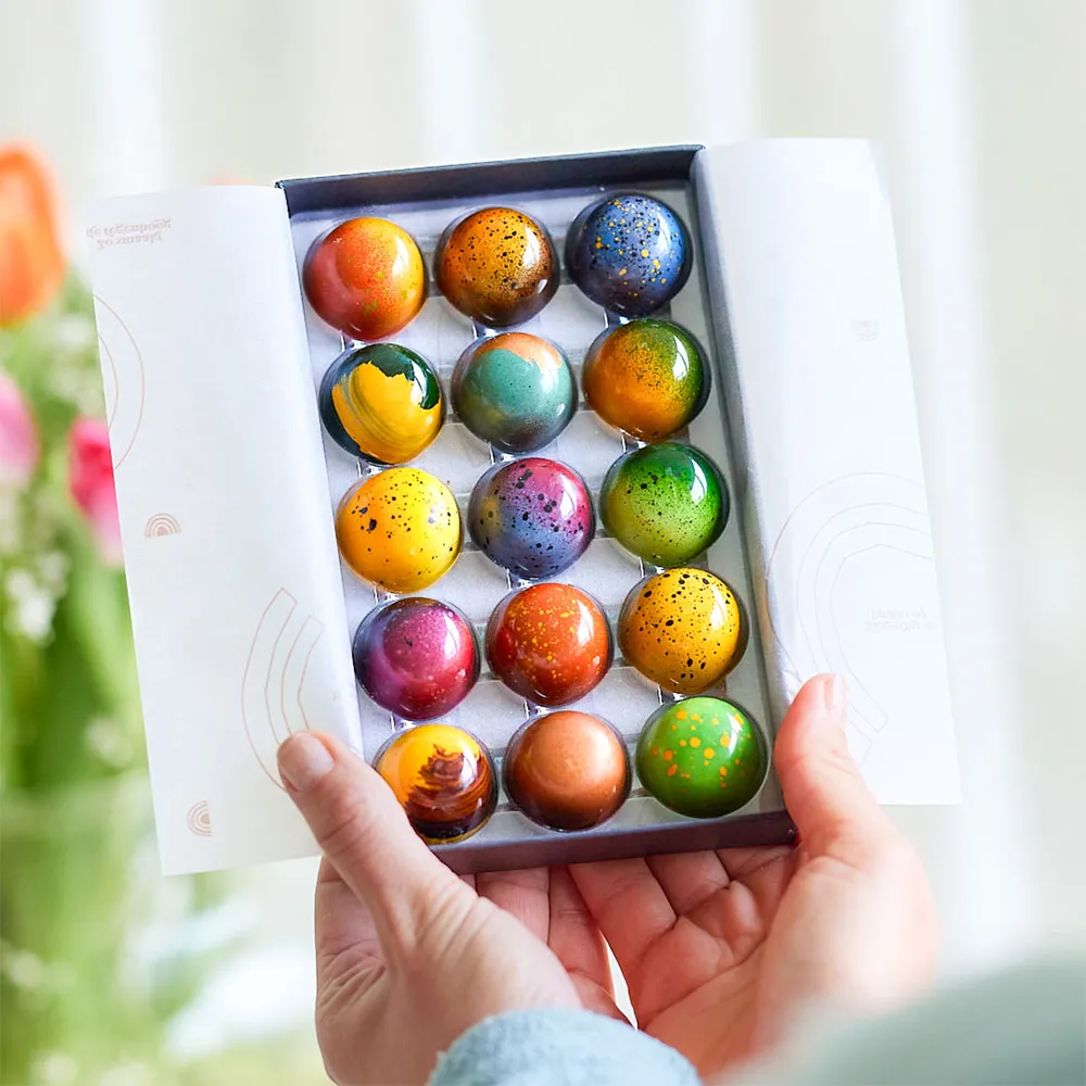 Chocoladebezorgd Paasbonbons 15 stuks brievenbus alcoholvrij
