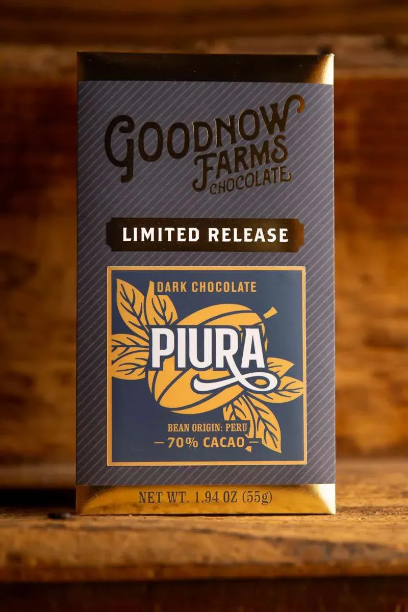 Goodnow Farms Piura pure chocoladereep framboos limited