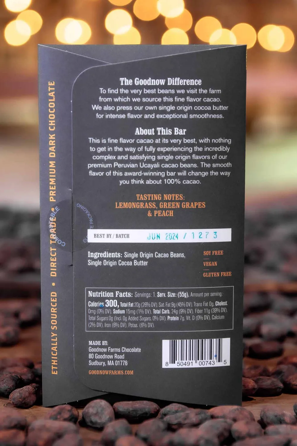 Goodnow Farms Special Reserve 100% chocoladereep cacao suikervrij