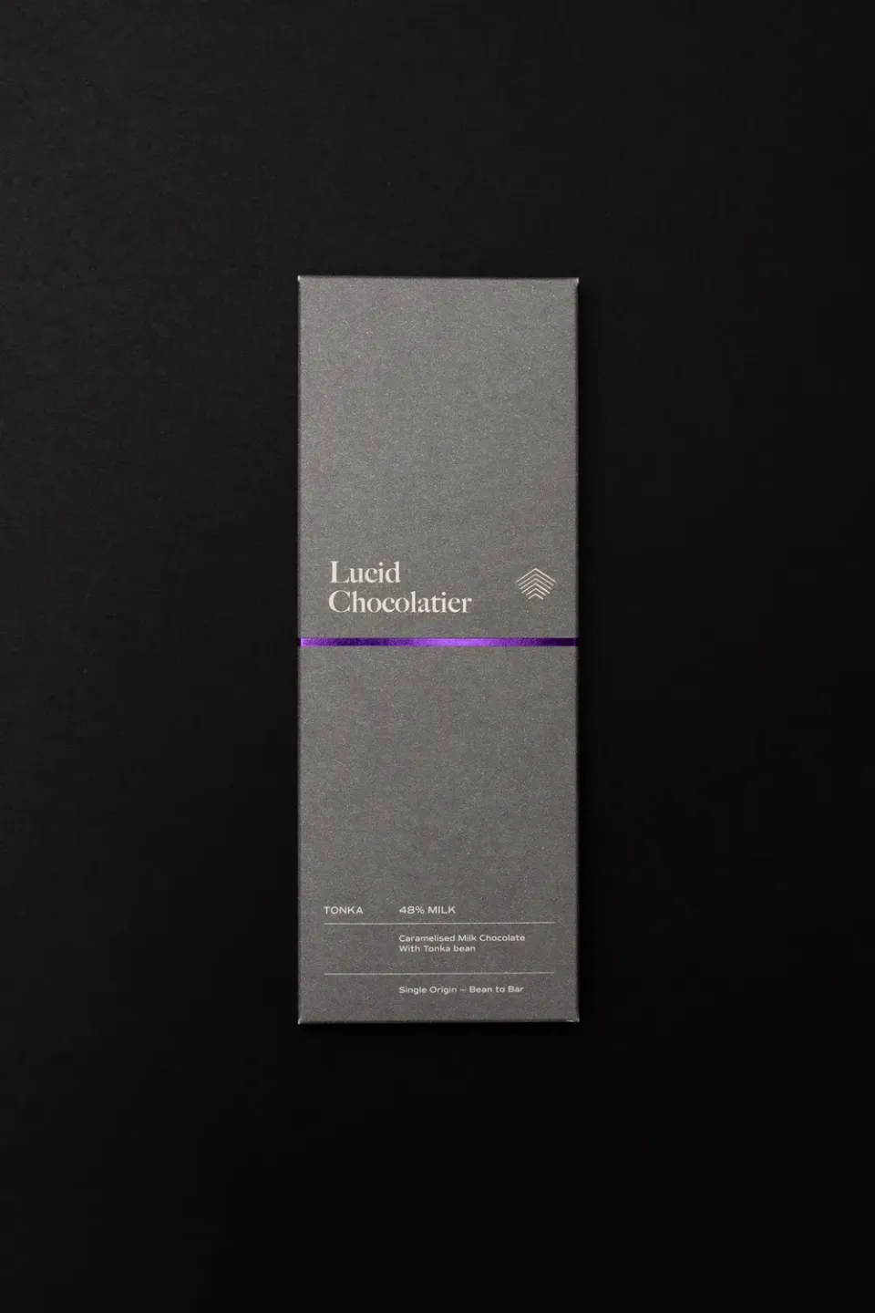 Lucid Chocolatier Tonka 46% melkchocoladereep 60g karamel