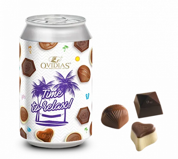 Ovidias Time to Relax pralines blik 95g cadeau