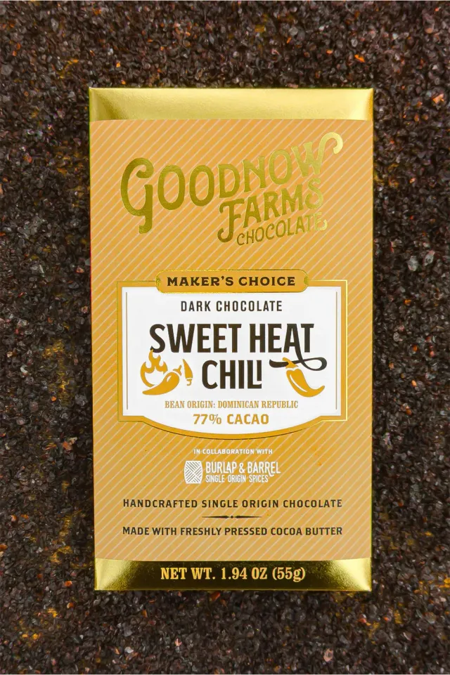 Goodnow Farms Maker's Choice Sweet Heat Chili chocoladereep
