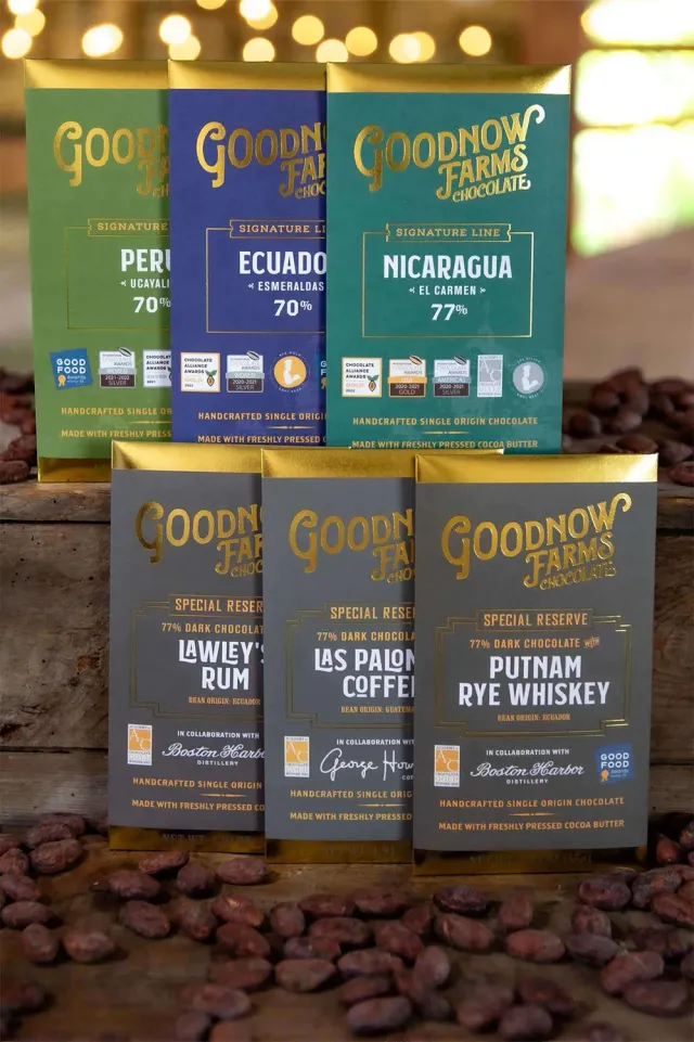 Goodnow Farms Gold Winners chocolade cadeauset 6 repen proeverij
