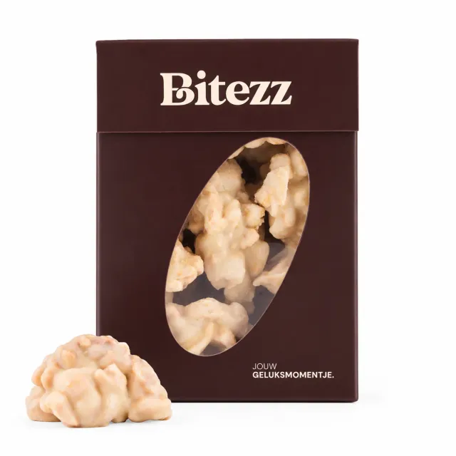 Chocoladebezorgd Pindarotsjes witte chocolade 300 gram