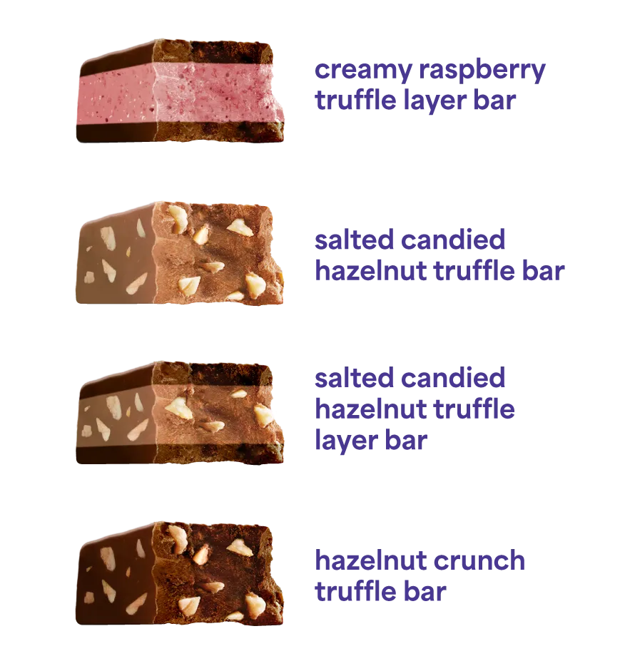 Magic Chocolate Truffle Bar Sampler truffelrepen 16x22g vegan