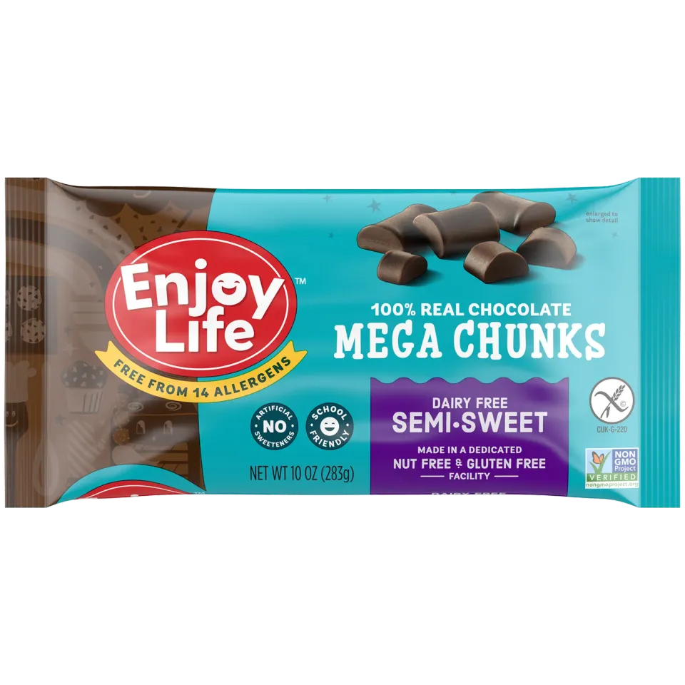 Enjoy Life Foods Semi-Sweet Mega Chunks brokken 283 g vegan