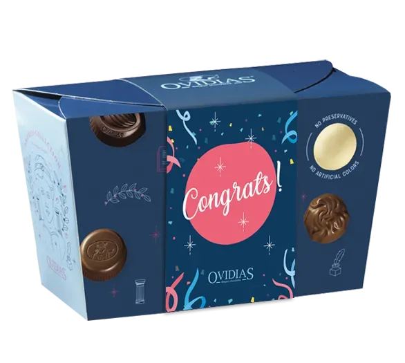 Ovidias Congrats ballotin pralines 500g melk