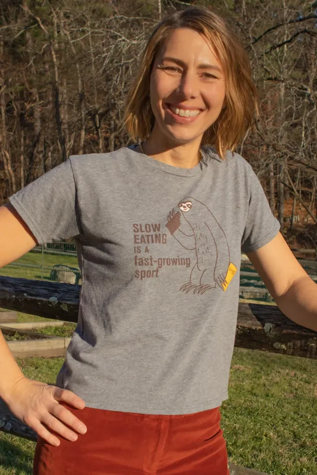 Goodnow Farms Chocolate Mae Sloth T-shirt heren M katoen-poly