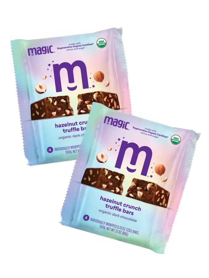 Magic Chocolate Hazelnut Crunch truffelreep 8x22g hazelnoot