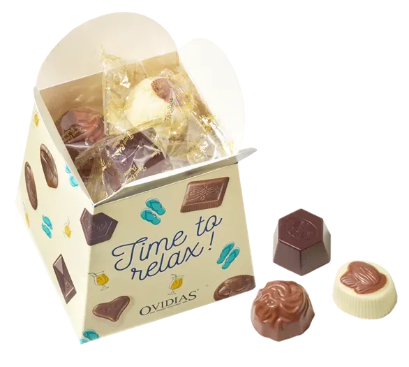 Ovidias Time To Relax ballotin pralines 200g cadeau