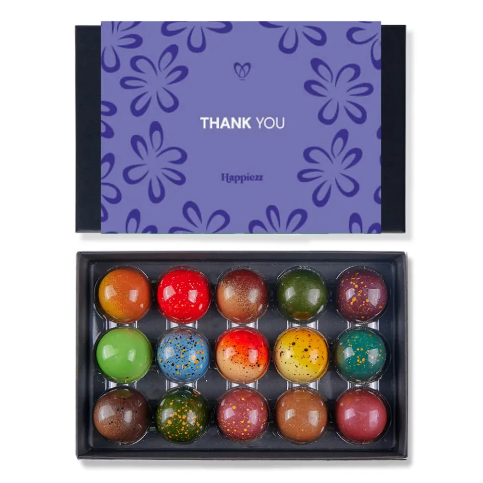 Chocoladebezorgd Bedankt bonbons 15 stuks alcoholvrij