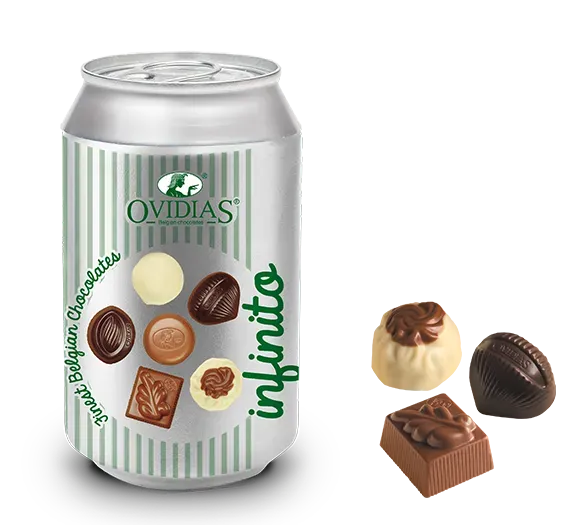 Ovidias Infinito blik pralines 95g geschenk