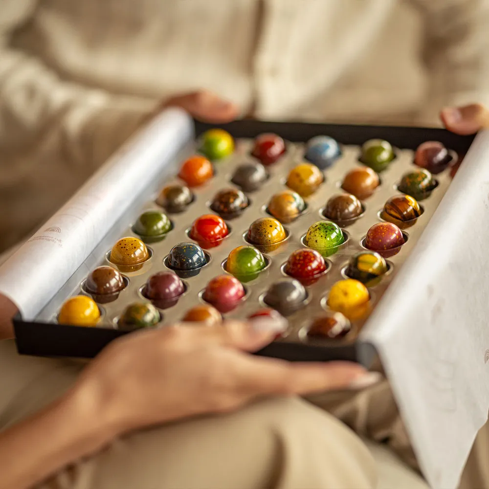 Chocoladebezorgd Kerst bonbons 35 stuks alcoholvrij