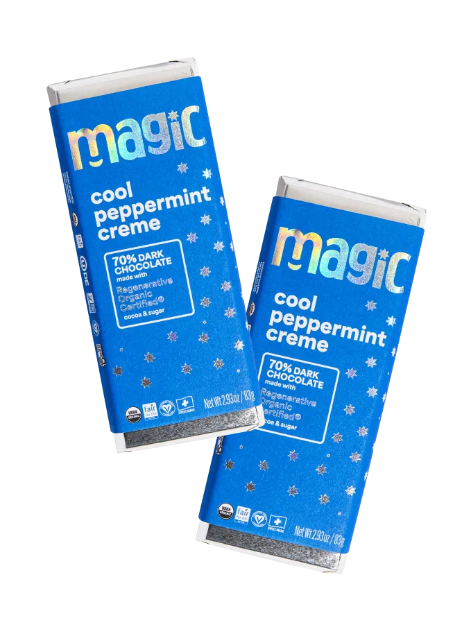 Magic Cool Peppermint Creme 70% chocoladereep pepermunt