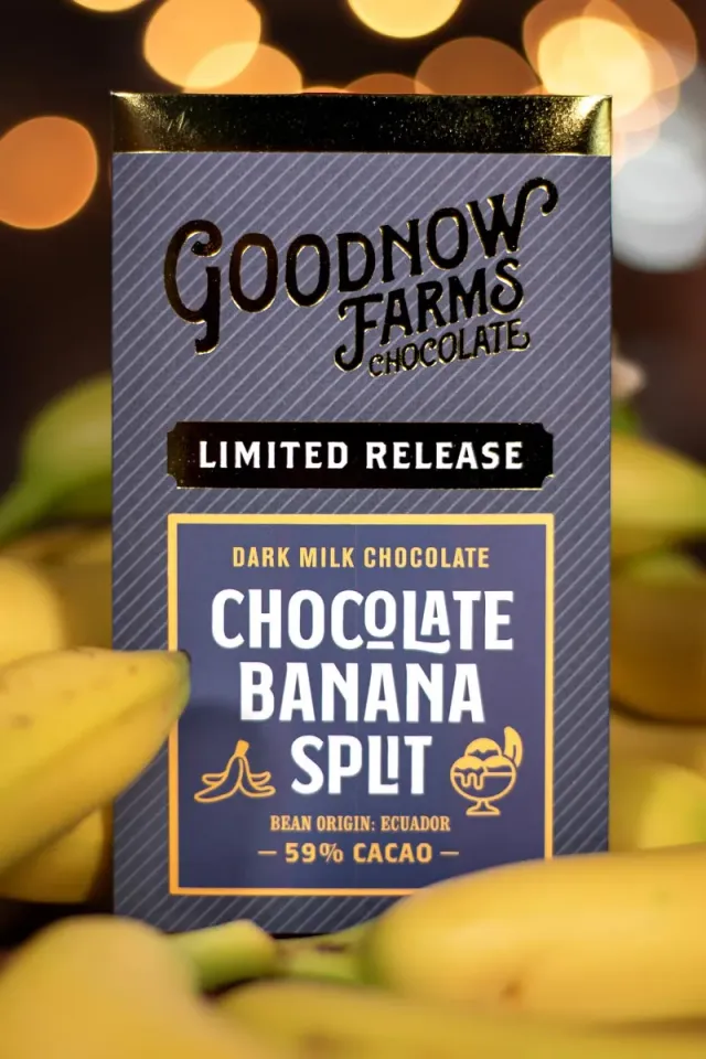Goodnow Farms Chocolate Banana Split chocoladereep melk