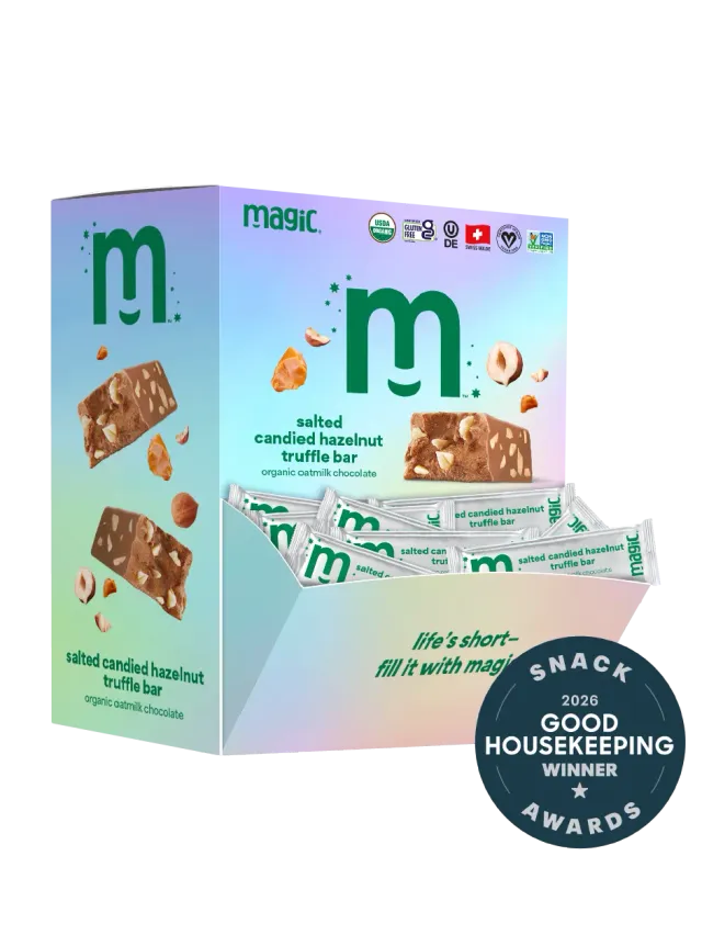Magic Chocolate Truffle Bars truffelreep gezouten hazelnoot 60x15g
