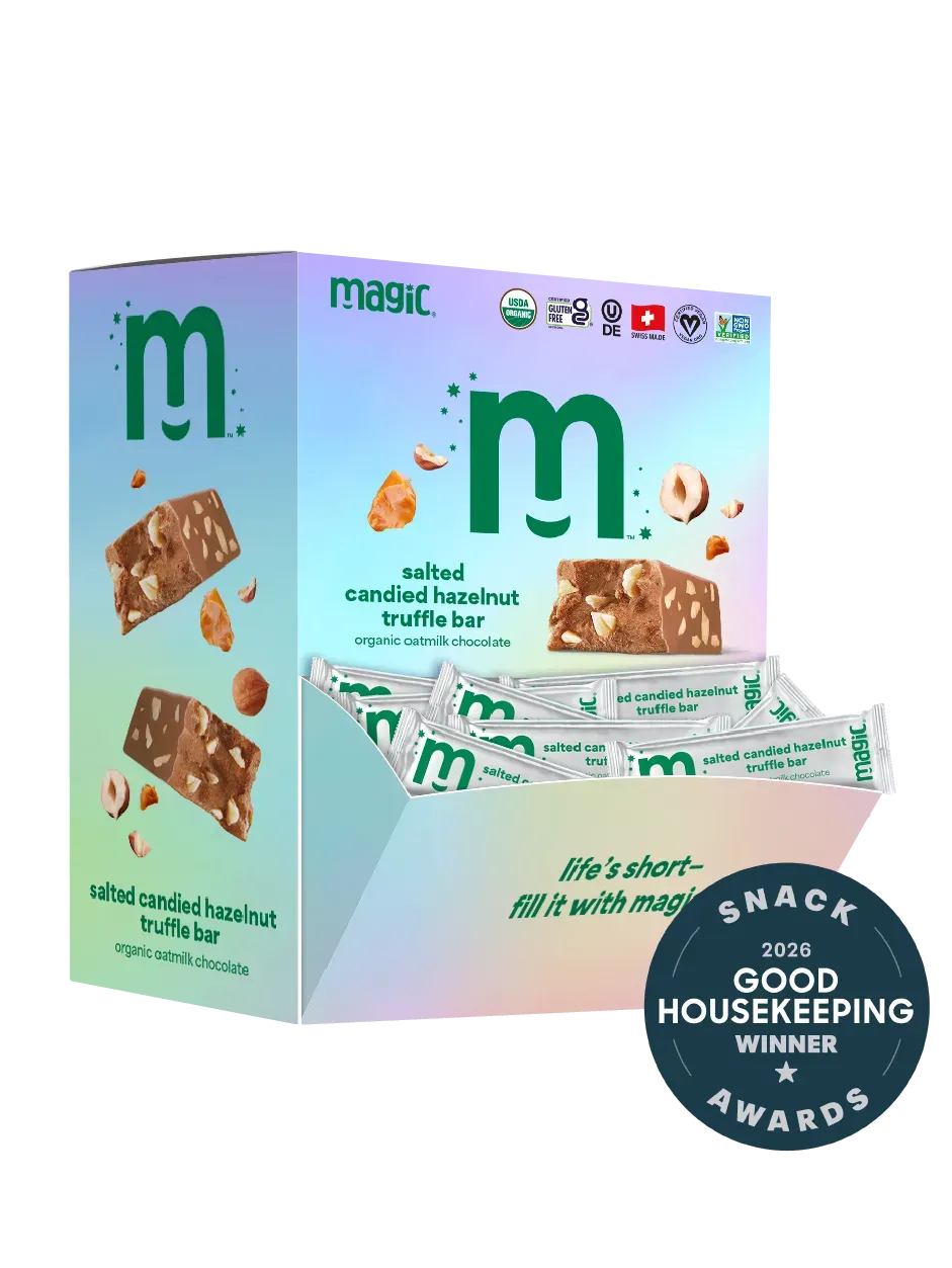Magic Chocolate Truffle Bars truffelreep gezouten hazelnoot 60x15g