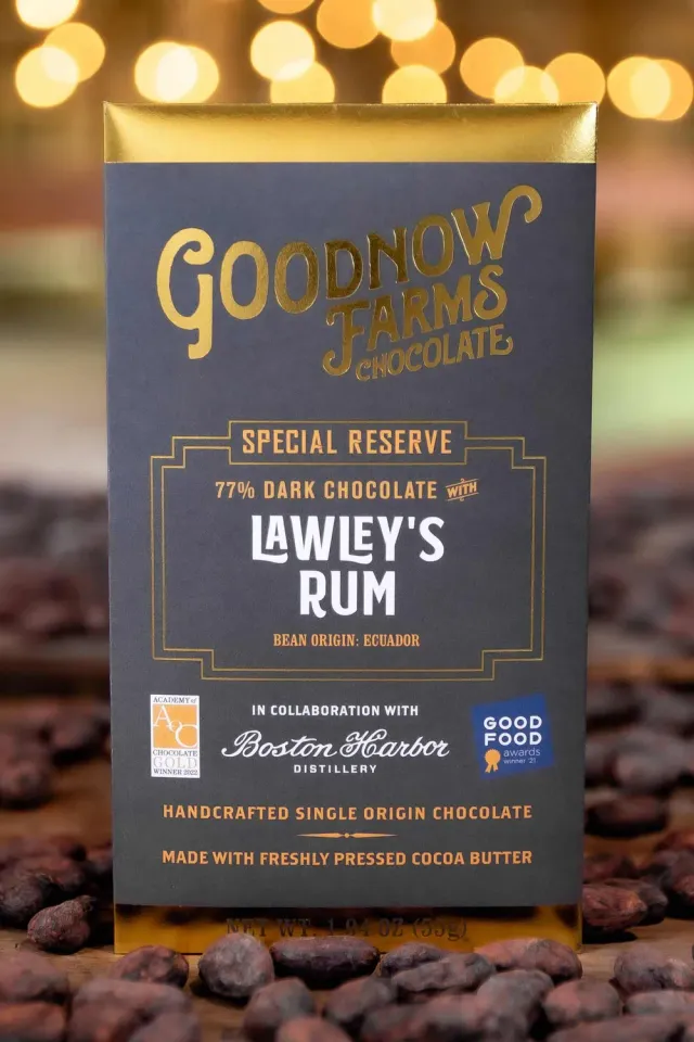 Goodnow Farms Lawley's Rum pure chocoladereep Esmeraldas