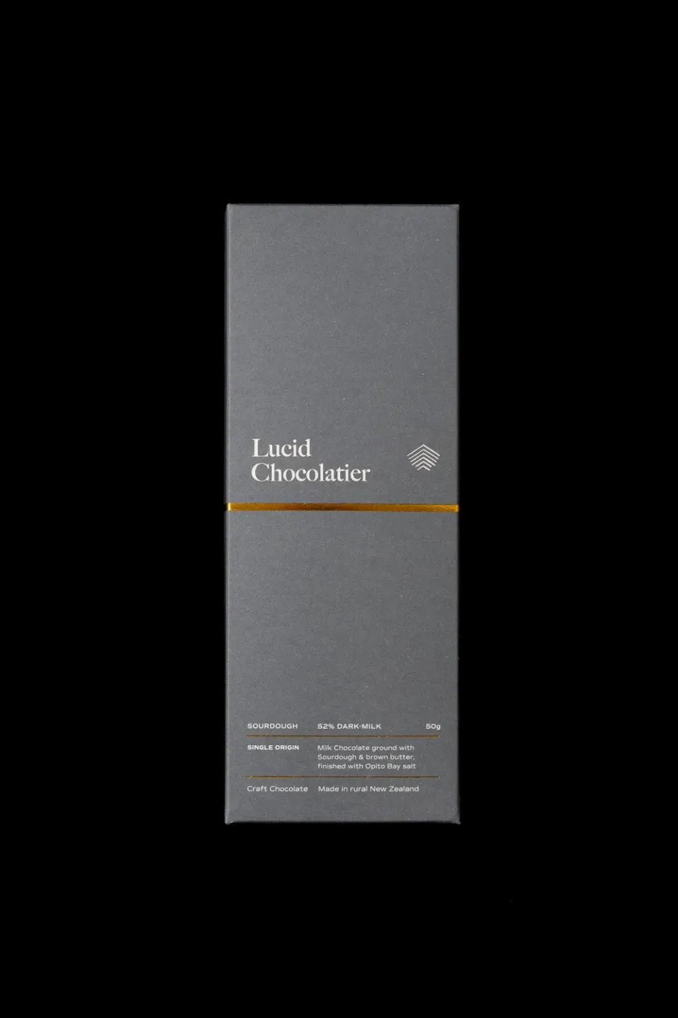 Lucid Chocolatier Sourdough melkchocoladereep 50g zeezout
