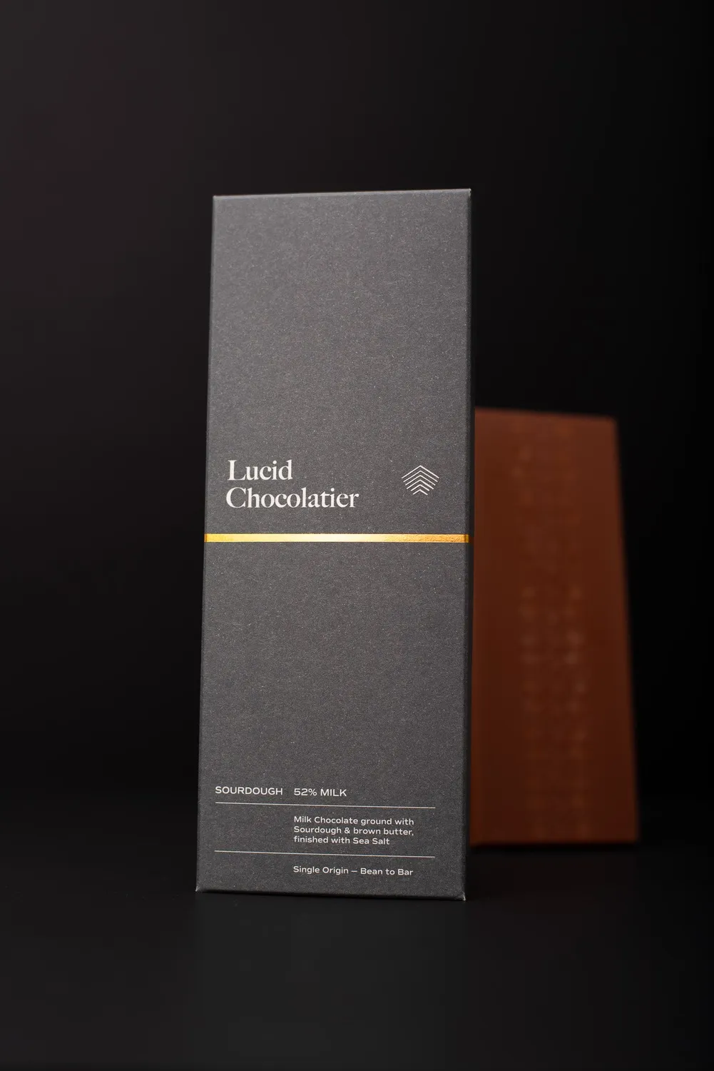 Lucid Chocolatier Sourdough melkchocoladereep 50g zeezout