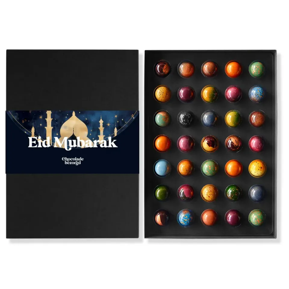Chocoladebezorgd Eid Mubarak bonbons 35 stuks halal