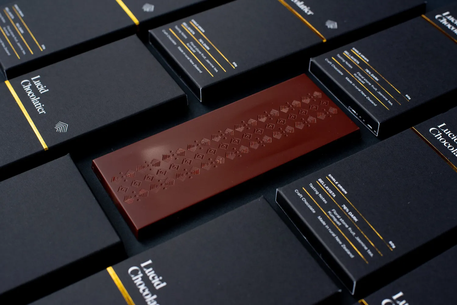 Lucid Chocolatier Bellavista 76% chocoladereep puur