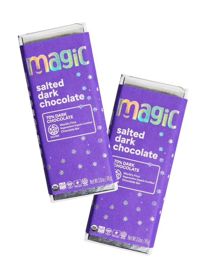 Magic Chocolate Salted Dark chocoladereep 2-pack puur gezouten