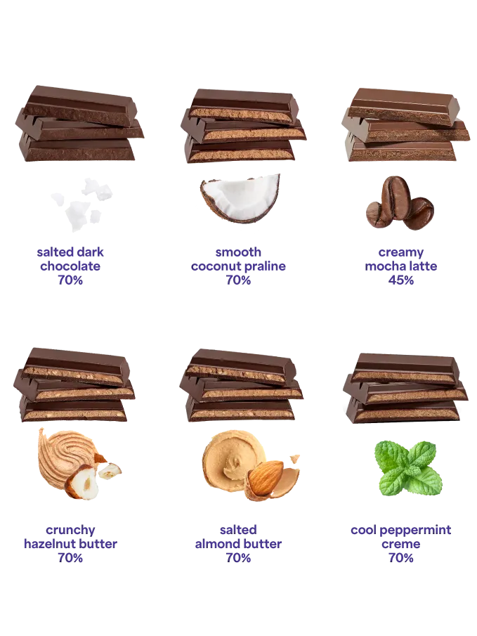 Magic Chocolate Best Seller chocoladerepen 6-pack puur havermelk