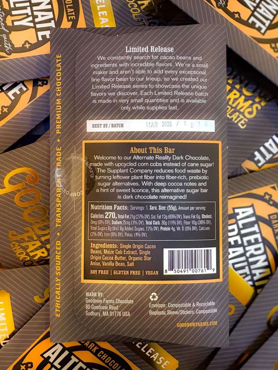 Goodnow Farms Alternate Reality pure chocoladereep 62%