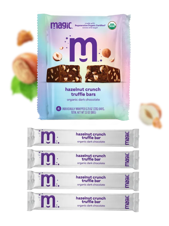 Magic Chocolate Hazelnut Crunch truffelreep 8x22g hazelnoot