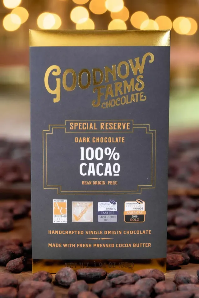 Goodnow Farms Special Reserve 100% chocoladereep cacao suikervrij