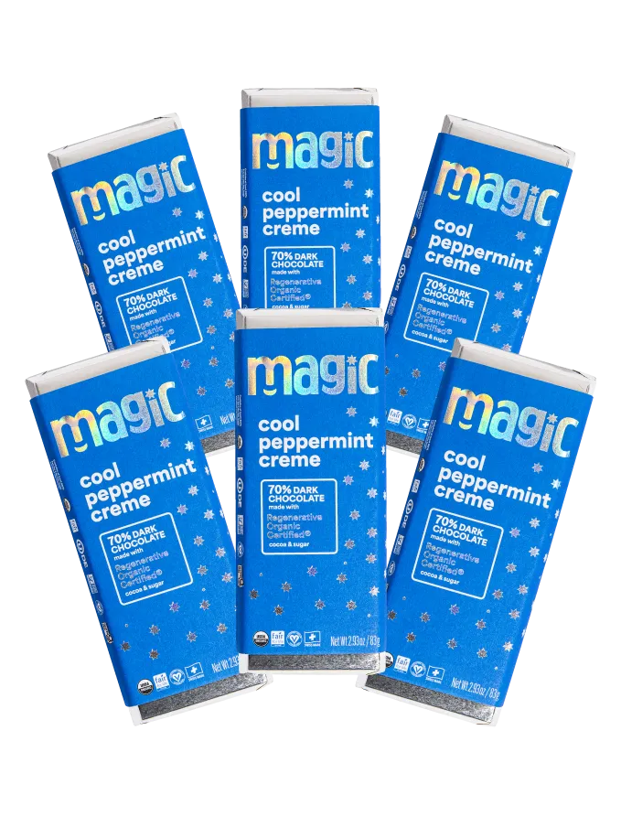 Magic Cool Peppermint Creme 70% chocoladereep pepermunt