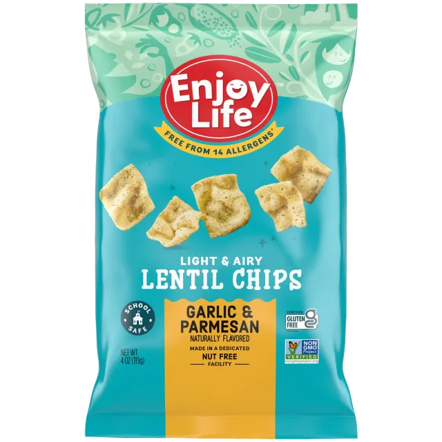 Enjoy Life Lentil Chips Garlic & Parmesan linzenchips 113 g