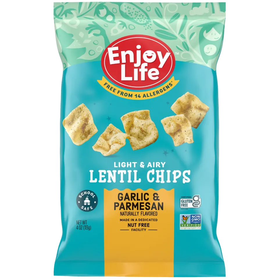 Enjoy Life Lentil Chips Garlic & Parmesan linzenchips 113 g