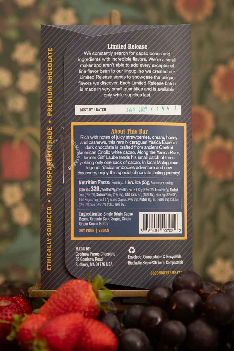 Goodnow Farms Limited Release Yasica Especial chocoladereep