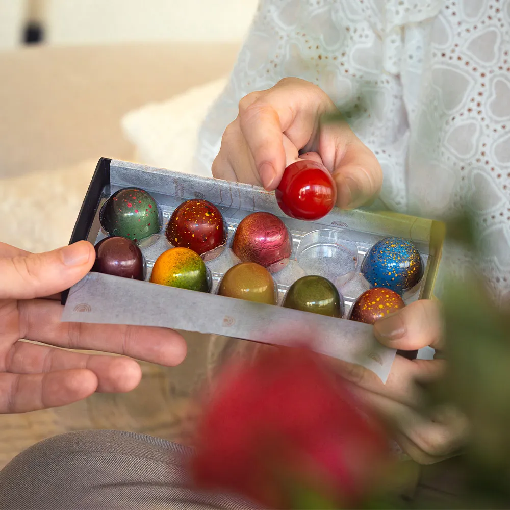 Chocoladebezorgd Valentijn bonbons 10 stuks alcoholvrij