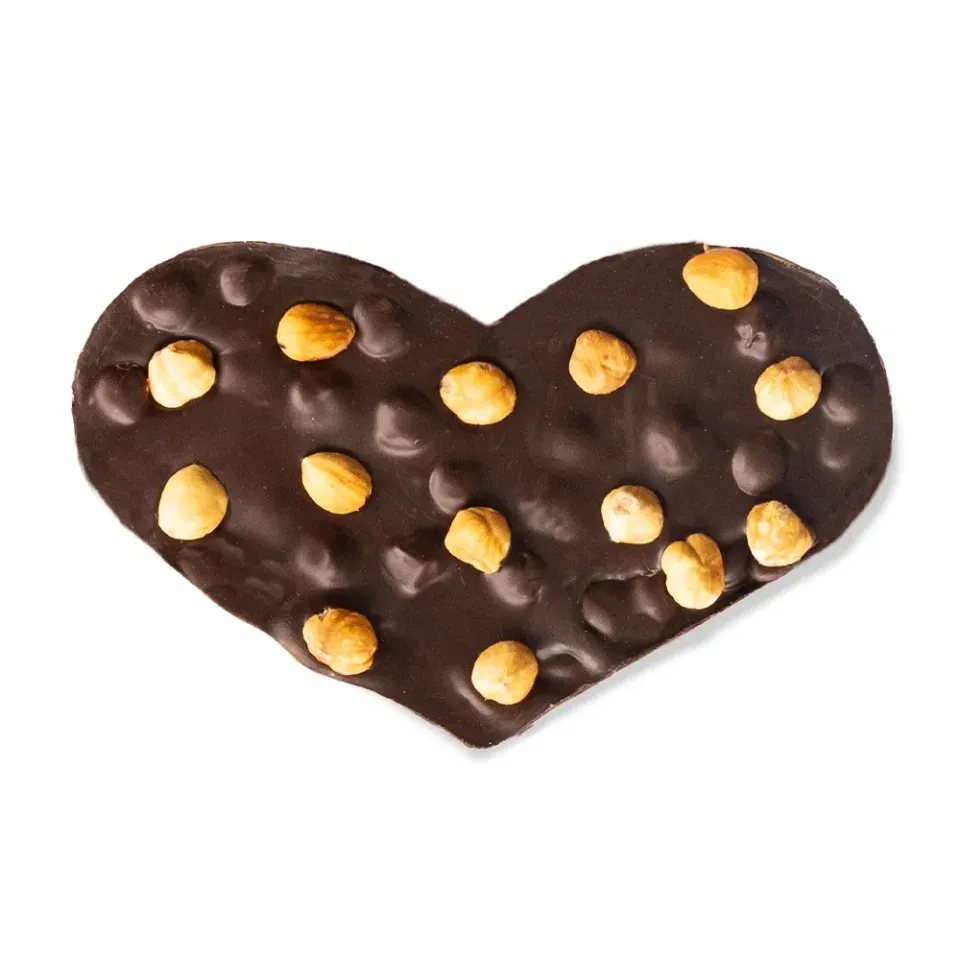 Chocoladebezorgd Hazelnoten chocoladehart vegan 220 gram
