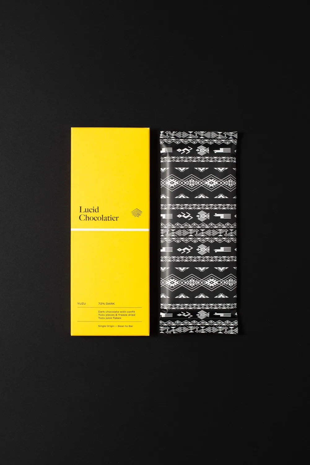 Lucid Chocolatier Core Yuzu chocoladereep 50g puur 72%