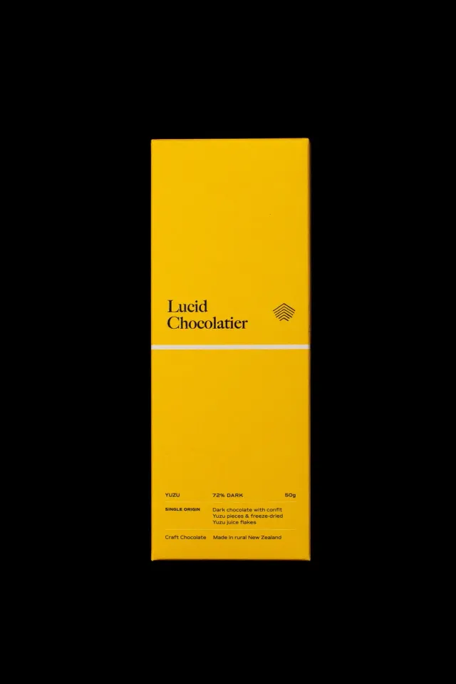 Lucid Chocolatier Core Yuzu chocoladereep 50g puur 72%