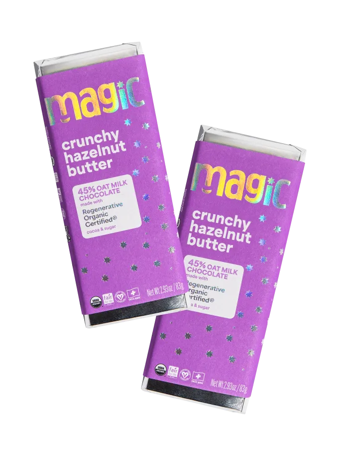 Magic Chocolate Crunchy Hazelnut Butter chocoladereep 2-pack hazelnoot