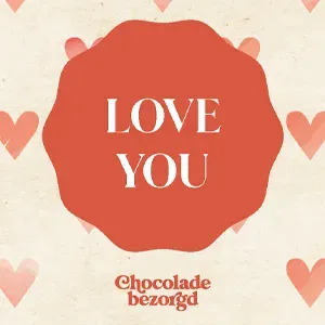 Chocoladebezorgd Love you bonbons liefdescadeau