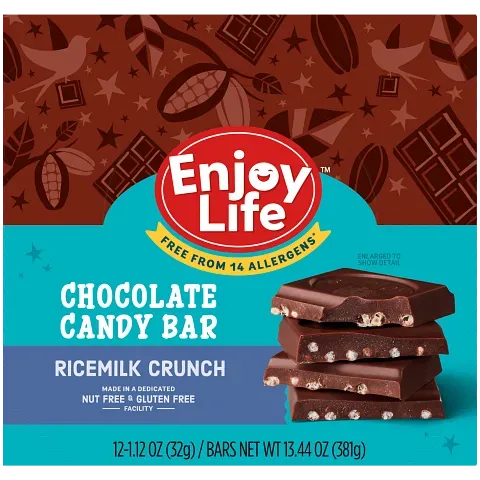 Enjoy Life Ricemilk Crunch chocoladereep 12-pack melkvrij
