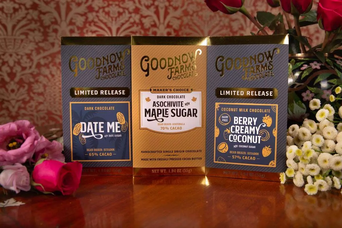 Goodnow Farms Valentine's Day Trio chocoladeset 3 repen